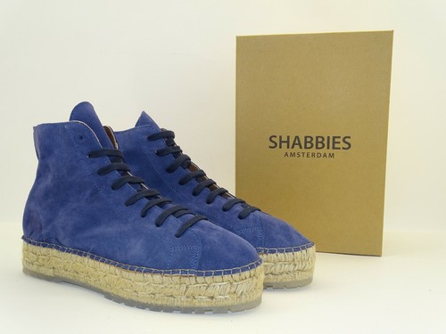 Shabbies Amsterdam Espadrilles Boots Stiefel Stiefeletten blau Gr.40 NEU - 第 2/9 張圖片
