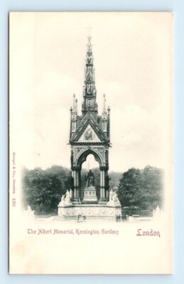 Albert Memorial Kensington LONDON England UK Stengel & Co. Dresden UDB Postcard