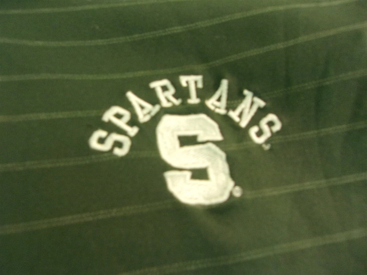 Pro Player XLarge XL Short Sleeve Michigan State Spartans Green Polo Shirt