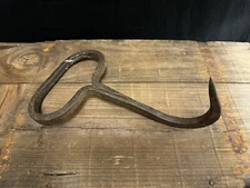Vintage Farm Iron Hay Hook Hand Tool Primitive Decor