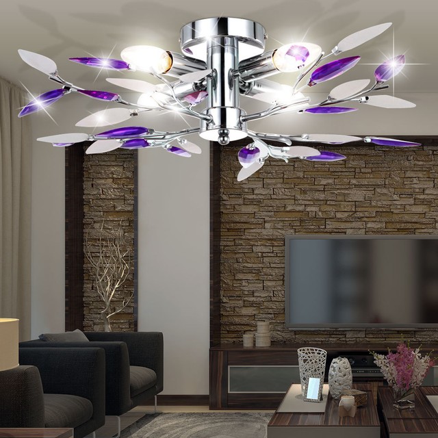 Bedroom Light Ceiling Lamp Room Lighting Flowers Design 58743950 Leaves Lamps Ceiling Light Blossom Acrylic Dining Room Lighting Floor Office