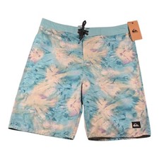 Quicksilver Boys 100 Polyester Swim Shorts Angel Blue Size 20