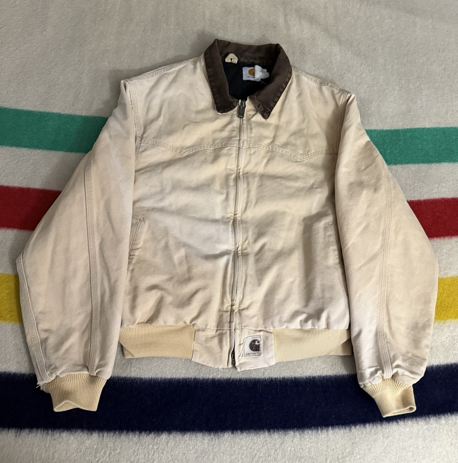 Vintage 90s Carhartt Santa Fe J14 Jacket Quilted “Whe… - Gem