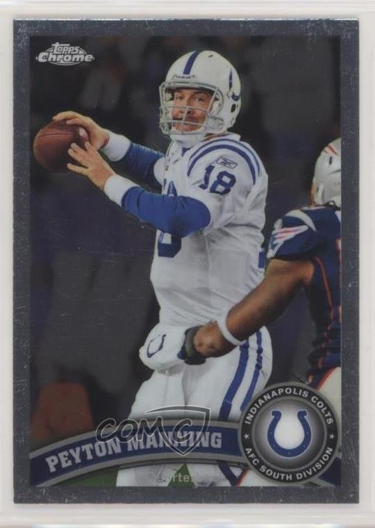 2011 Topps Chrome Peyton Manning #110 HOF e0v