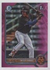 2022 Bowman Chrome Prospects Fuchsia Pink Vapor Refractor /199 Willy Fanas 0fz3