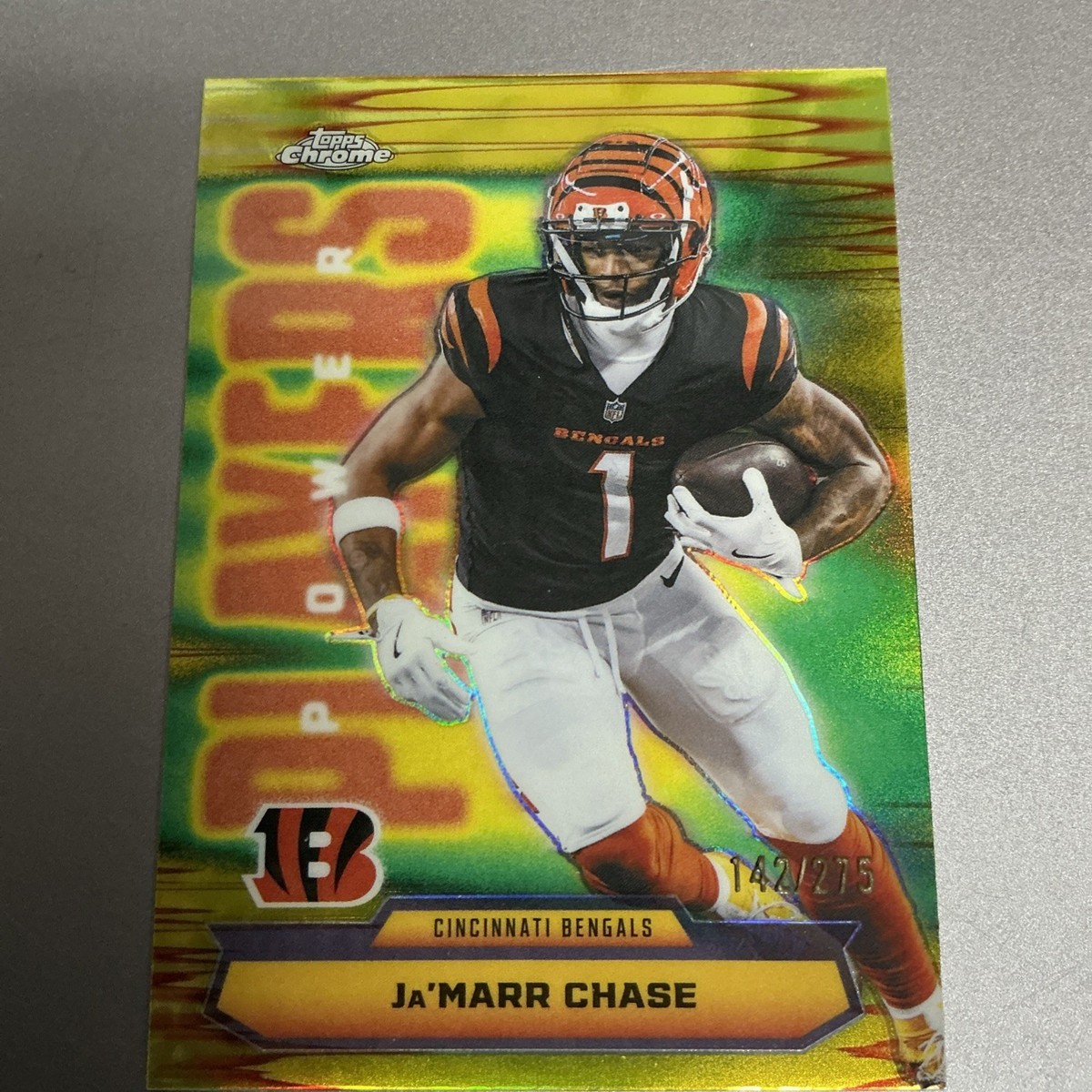 2025 Topps Chrome Football Jamarr Chase /275 Power Players