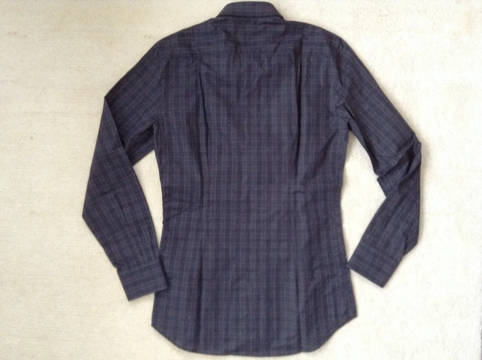 Chemise J. Lindeberg taille 38 slim fit neuve avec étiquette coton carreaux... - Photo 4/4