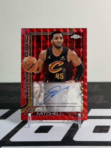 2025 Topps Donovan Mitchell Chrome Autographs (Raw)