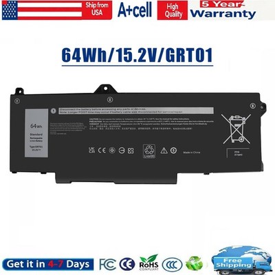  GRT01 Battery For Dell Latitude 5521 5421 Precision 3561 3571 3581 3470 64Wh