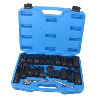  21pcs Oxygen Sensor Socket Set, Oil Pressure Sending Unit Socket Set O2 