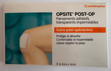 OPSITE Pansement îlot Post-OP 6,5 x 5 cm 5 pièces Neuf
