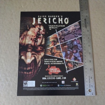 2007-Clive Barker's Jericho Video Game Print/Ad- Great for Man Cave- Vintage 