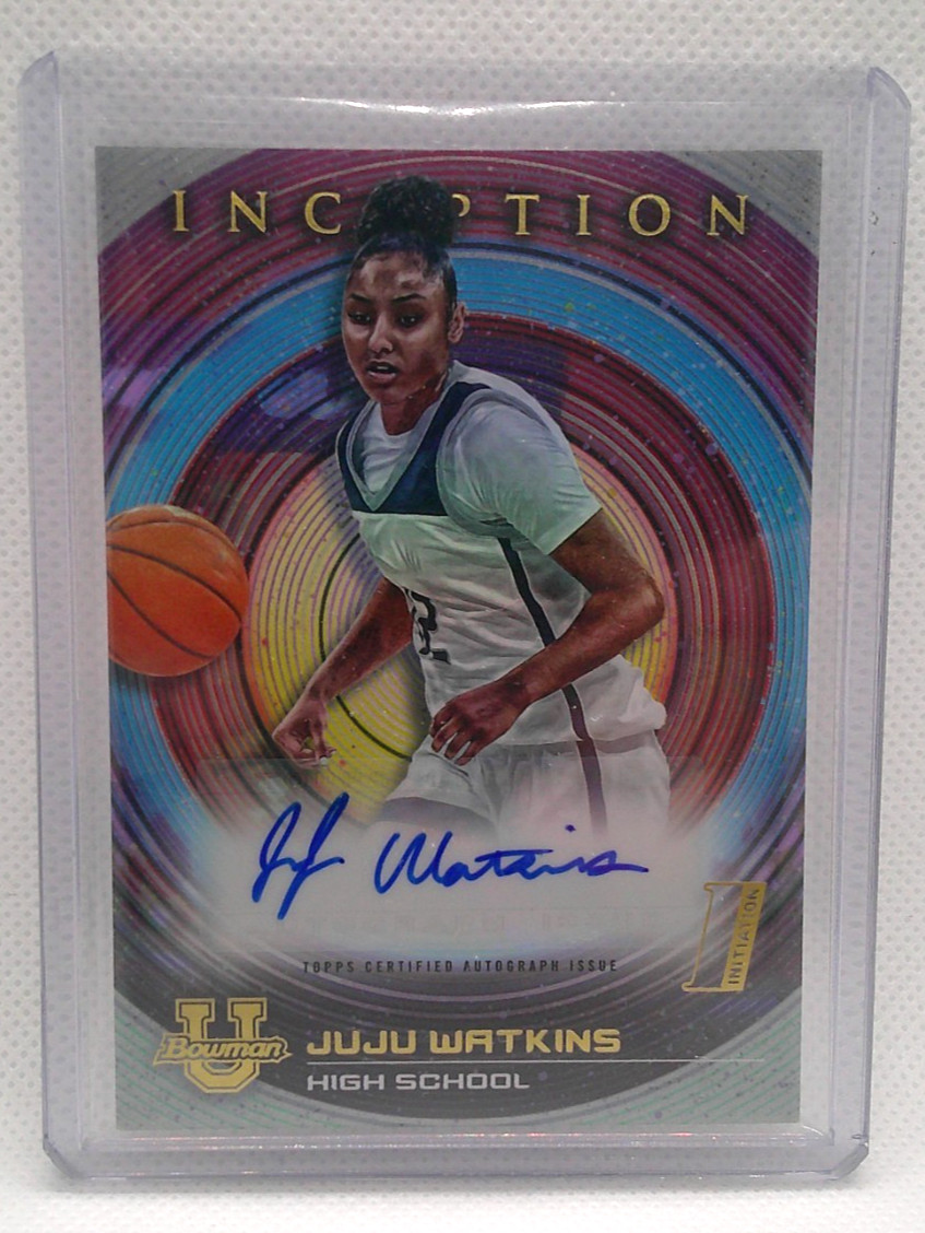 JUJU WATKINS 2022-23 Bowman University #BIA-JWT Inception Prospect Auto