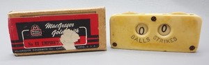 Vintage MacGregor Goldsmith No. UI Celluloid Umpire Indicator with Original Box