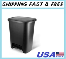 Hefty Extra Large Kitchen Trash Can, 20.4 Gallon, Plastic Step-on Trash Bin