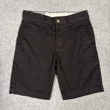 Volcom Chino Shorts Black Boys Pockets Logo Size 10