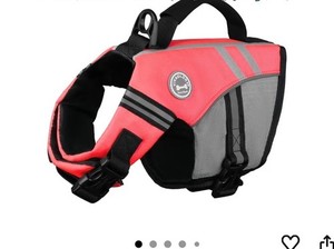 VIVAGLORY Dog XS LIFE JACKET Vest Extra Small Pink Water Boats Adjustable NWT