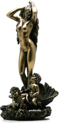 Aphrodite / Venus / Die Geburt / Kaltguss Bronze & Resin Statue 31cm / 12,2'