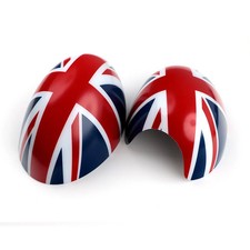 Spiegelkappen Union Jack Rot Blau Wei&szlig; F&uuml;r Mini Cooper R55 R56 R57 R58 - R60 R61