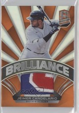 2021 Spectra Brilliance Materials Neon Orange Prizm 8/15 Jeimer Candelario 7m3