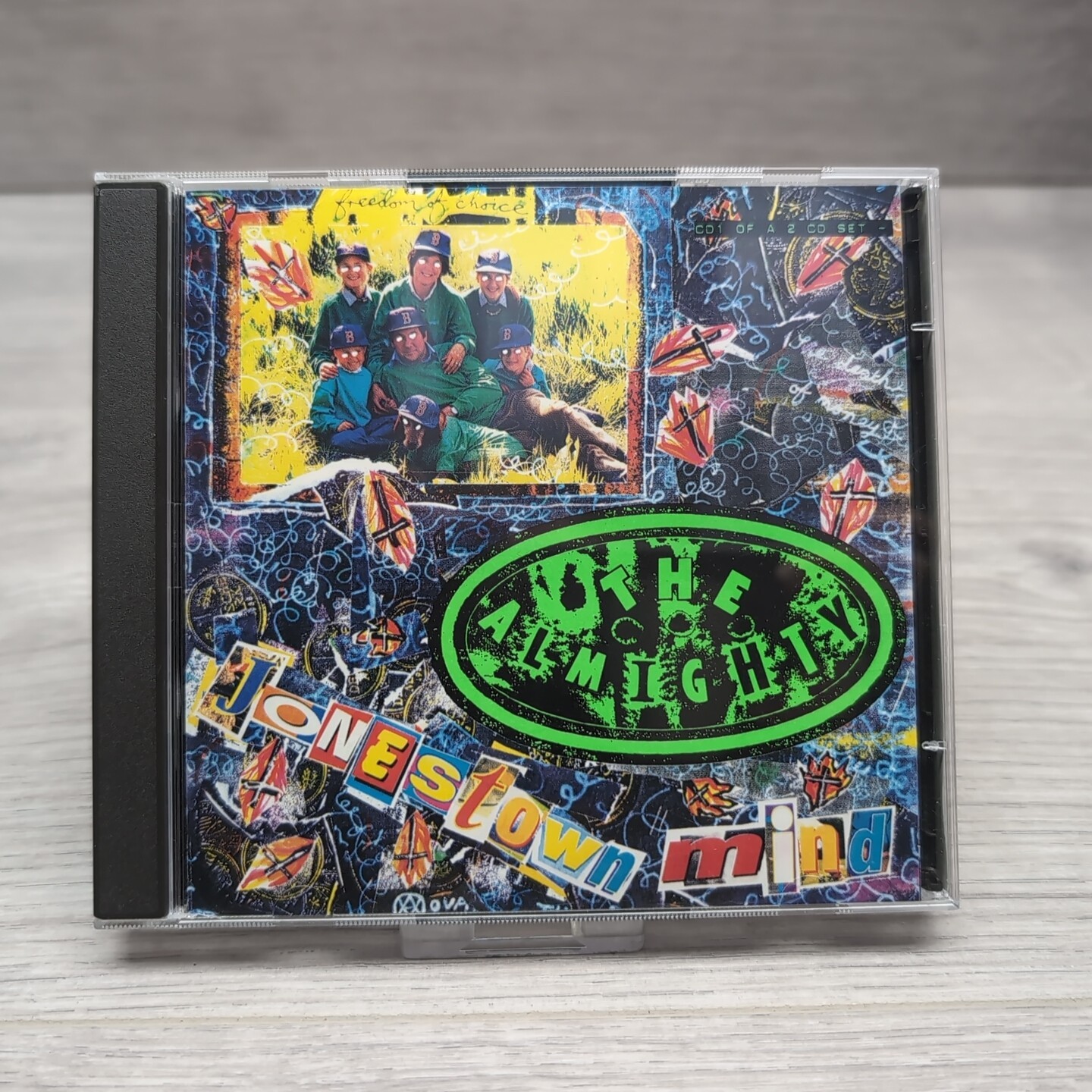 The Almighty - Jonestown Mind - CD1 Single - 1994 Chrysalis Records - VG Con