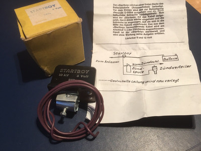 DBPA  Relais '' STARTBOY ''  6 Volt,  NOS Teil, selten zu finden