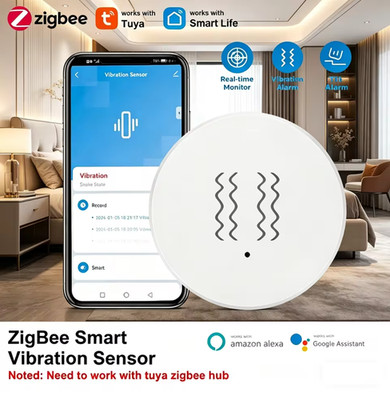 Tuya Zigbee Vibrationssensor Kreiserkennungssensor Smart Life App