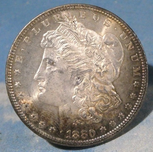1880 MORGAN SILVER DOLLAR $1 * GOOD USED CONDITION * FREE SHIP