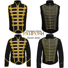 Hussar Jacket Mens & Womens Steampunk Napoleon Military Drummer Parade Jackets