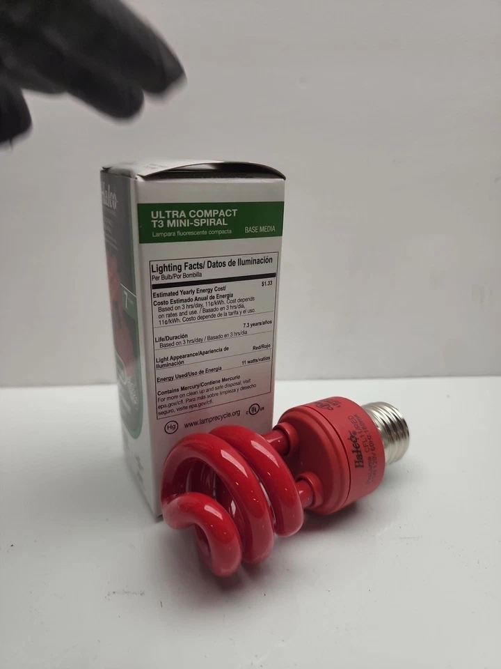 Halco Prolume Ultra Compact T3 Mini Spiral Red Color  40w #109220 👍 - Image 2 of 4
