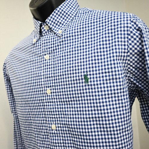 Polo Ralph Lauren abito camicia quadri vestibilità classica manica lunga bottoni uomo media