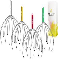 Head Scratcher Scalp Massager 4 Pack Funny Gift Stocking Stuffer Adults Kids Fun