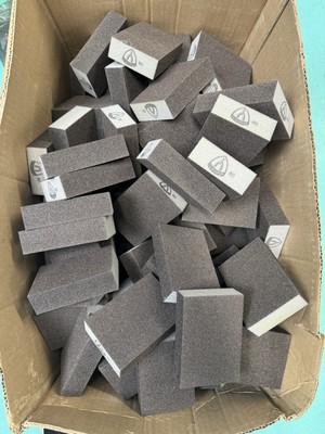 12 PACK - Sanding Sponge 80 Grit, Premium Aluminum Oxide 4X2-3/4X1