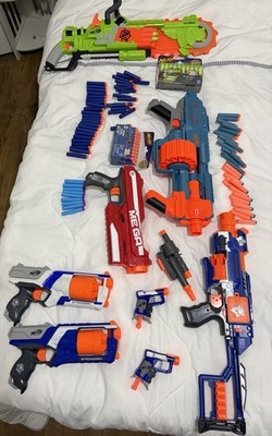 NERF まとめ売り Big Nerf Gun Lot! 8 Blasters In Total! Comes With 130+ Total Ammo
