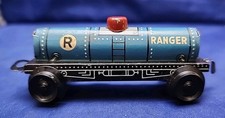 VINTAGE 1950's RANGER STEEL TIN LITHOTRAIN OIL TANKER NICE