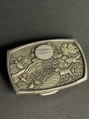 Heavy Sterling Silver Santa Fe Belt Buckle - Jostens - 87.4g Av med