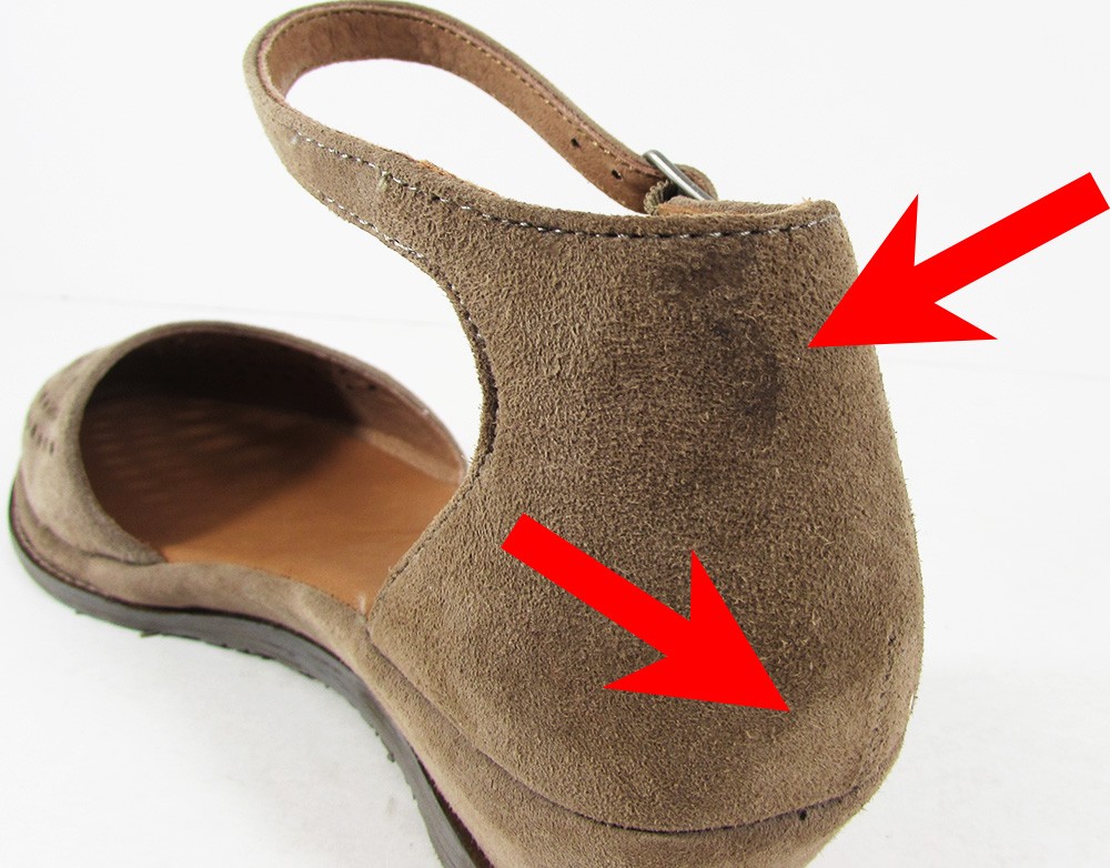 Gentle Souls Womens Naomi Suede Mini-Wedge Ankle Strap Sandals