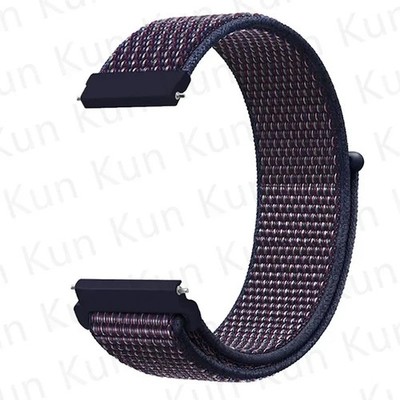 20mm 22mm Woven Nylon Sport Loop Watch Band Strap W/ Quick Release Spring Pins