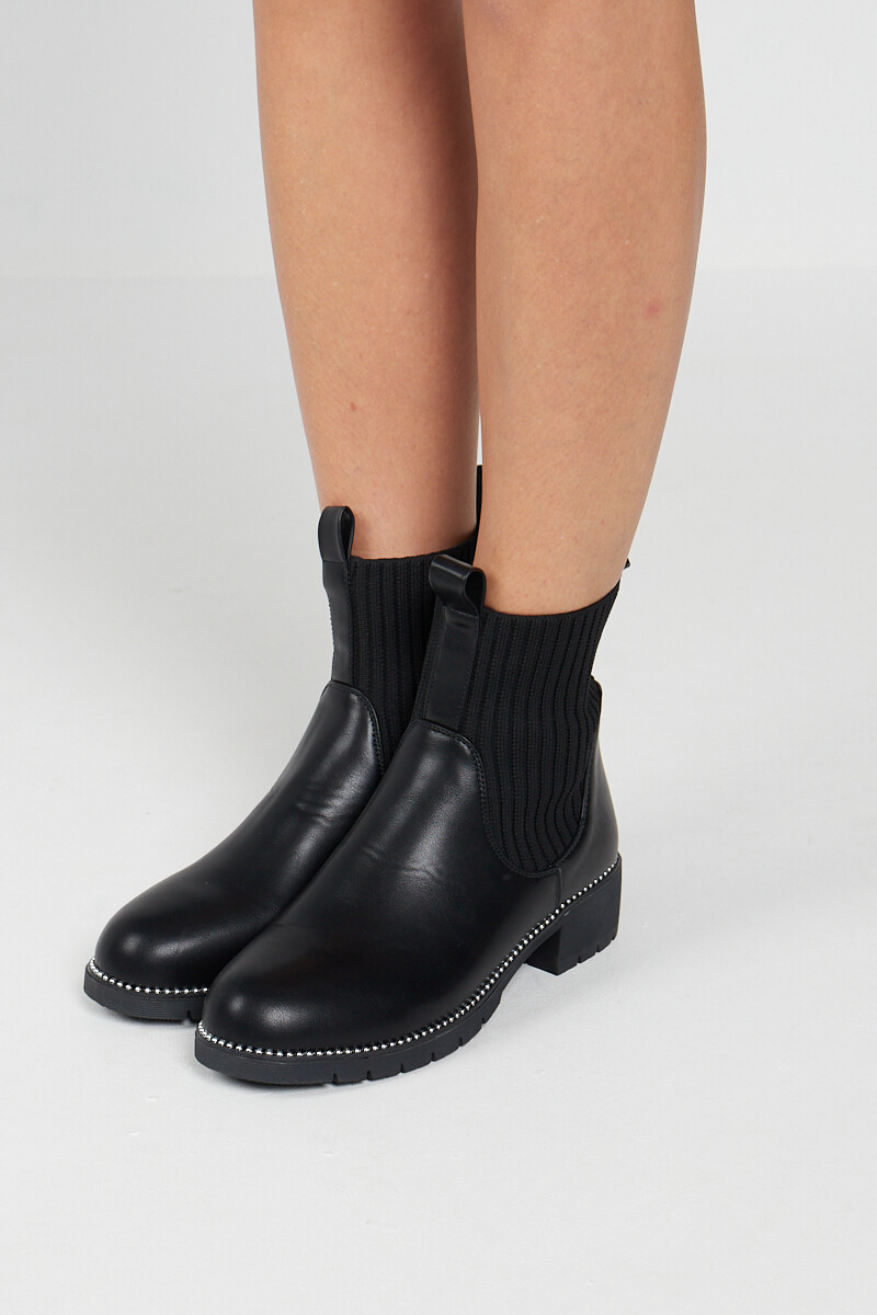 SAOLA Stivaletti donna Chelsea pull on suola grossa esercito combattimento calzino tacco a blocco scarpe