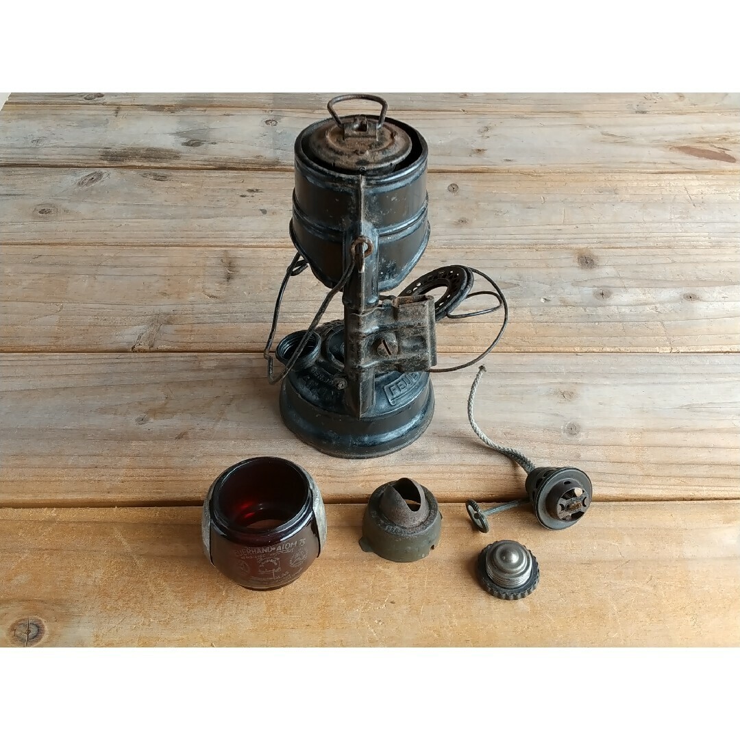 Original Nier Feuerhand Nr 75 Atom Lantern dark red Model rare | eBay