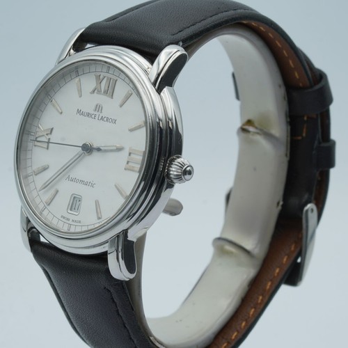 MAURICE LACROIX PONTOS AUTOMATIK HERREN UHR STAHL 68775 ARMBANDUHR ML203 - Bild 5 von 9