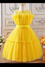 Girls 11Y/ 12Y Yellow Dress