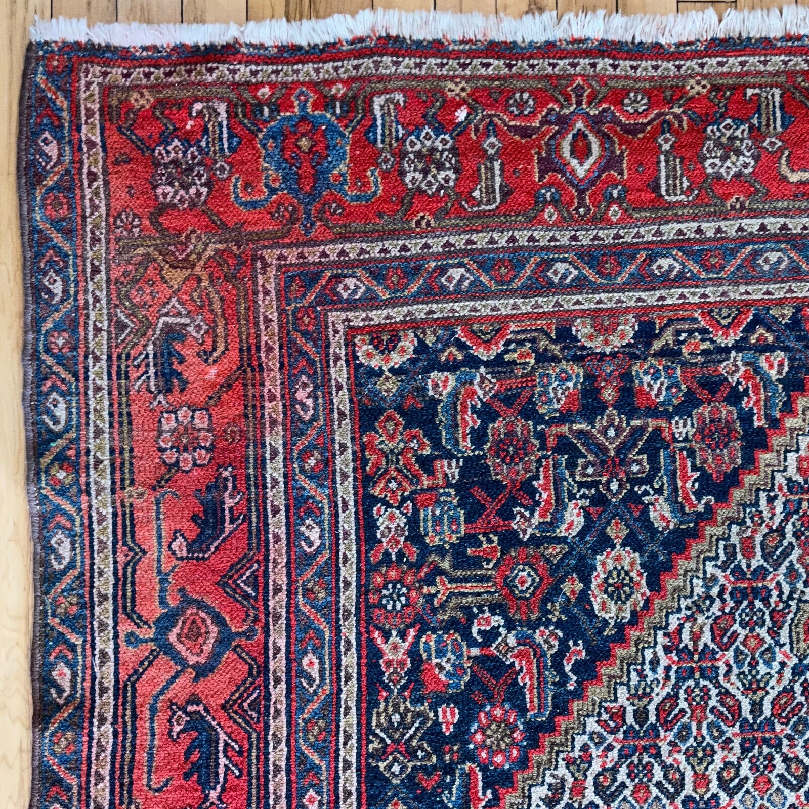 Antique Oriental Tribal Rug 5' x 6' eBay