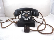 "Western Electric" "300" "Bell System" late 40's early '50's Black Rotary Dial