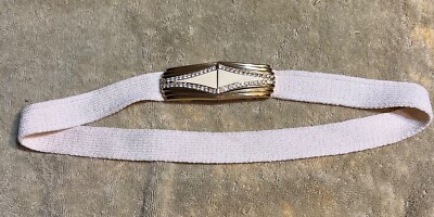 ST. JOHN Gold Tone Diamond Jewels Stretchy Fashion Belt 30  display picture 1
