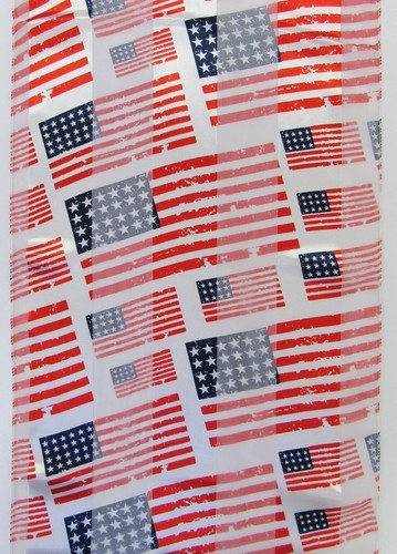 Weißer patriotischer Schal amerikanische Flagge 4. Juli Flagge Tag Seide Feel - Bild 4 von 4