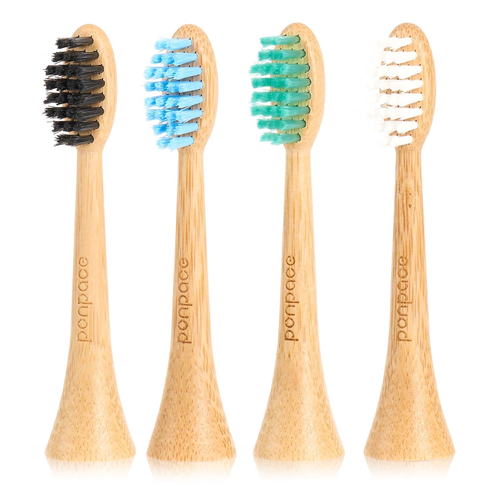 Bamboo Electric Toothbrush Replacement Heads Compatible with Philips Sonicare...