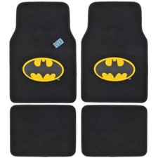 Batman Floor Mat For Car Suv - 4 Pc Warner Bros Auto Accessories Full Set