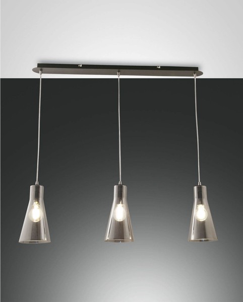 Fabas Luce Pendelleuchte Dafne E27 2000X830Mm Schwarz-image
