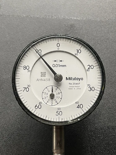 Mitutoyo 2046 F Dial Gauge Range 0-10mm in 0.01mm